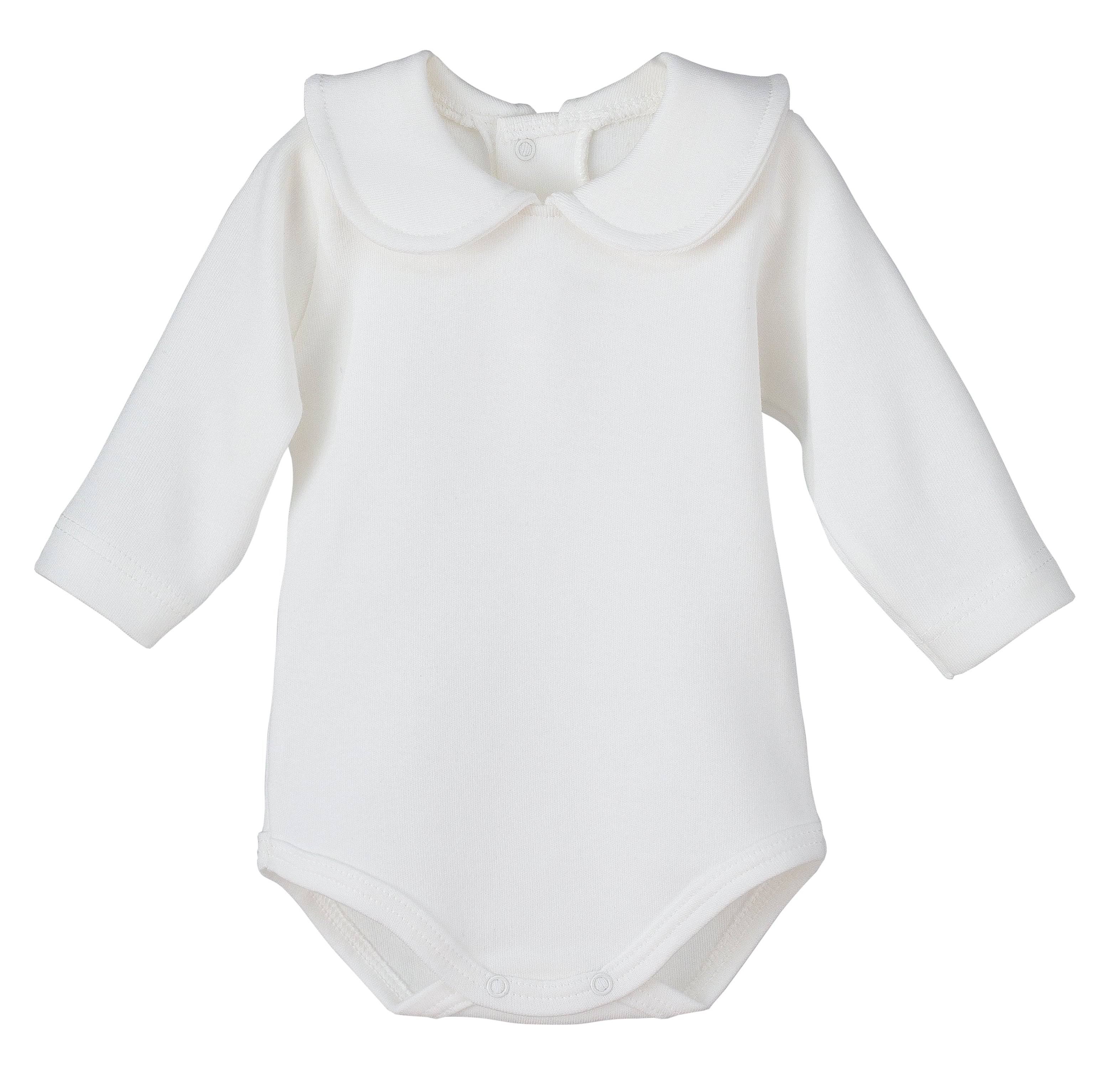 Long Sleeve Warm Cotton Bodysuit With Round Collar Newborn Ca