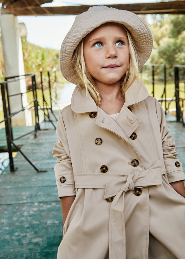 Fiocco Borse Mayoral Bimba Giacca Modello Trench Con Fiocco