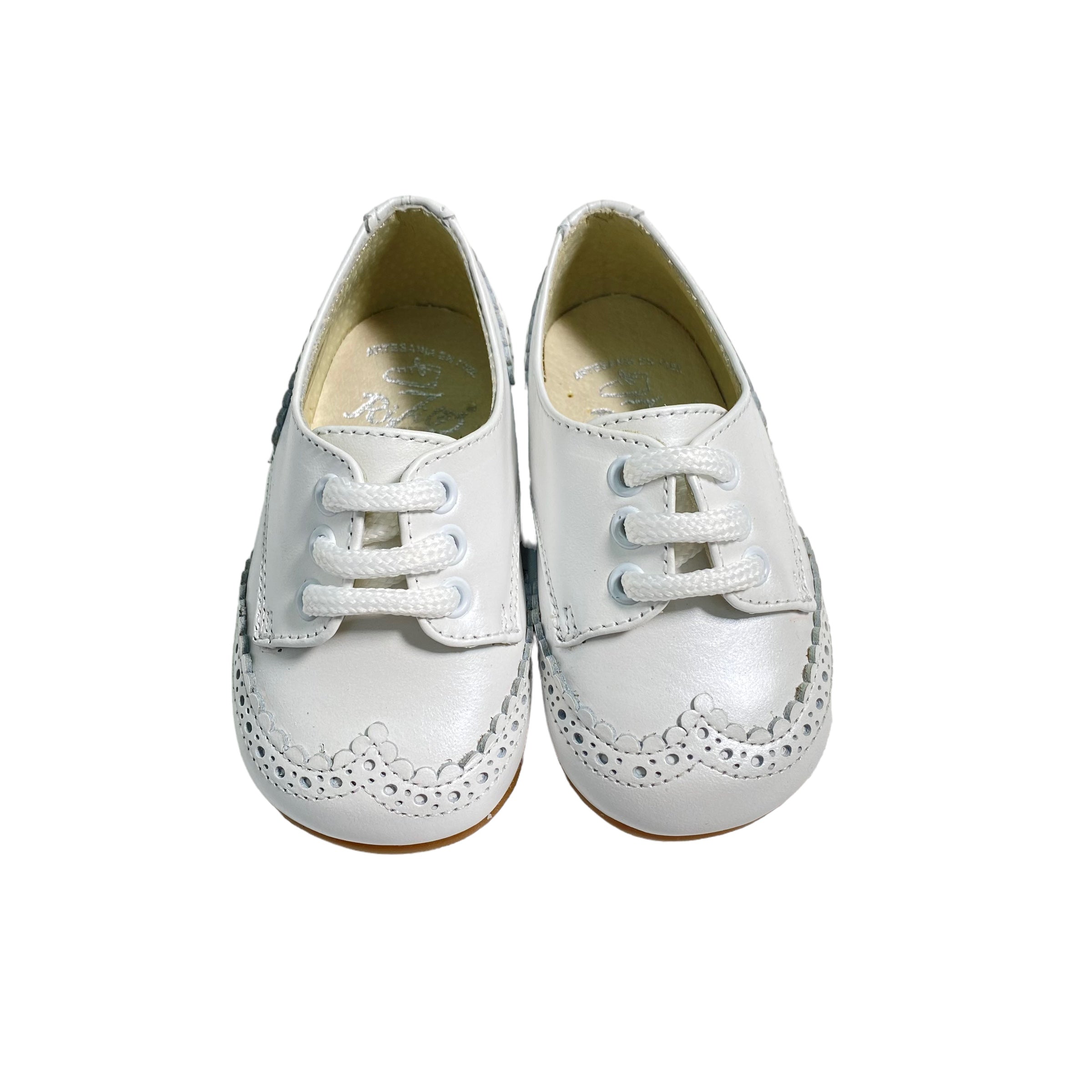 Scarpe Prime Passi Garvalin 132301A – Pelle Morbida Per Neonata – Chiudi A Strappo