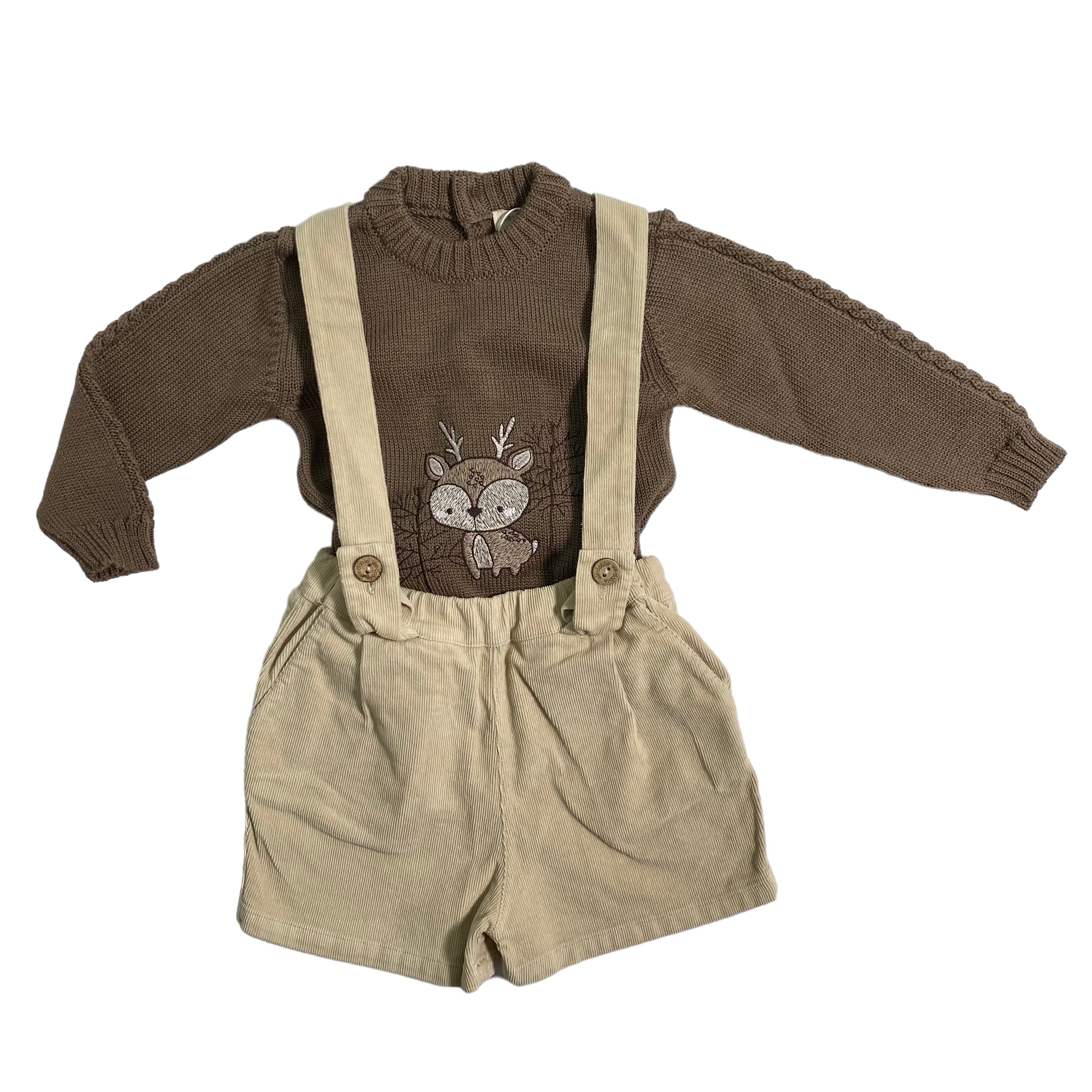 Completo Con Bermuda E Maglioncino In Lana Neonato WEDOBLE I2308301C