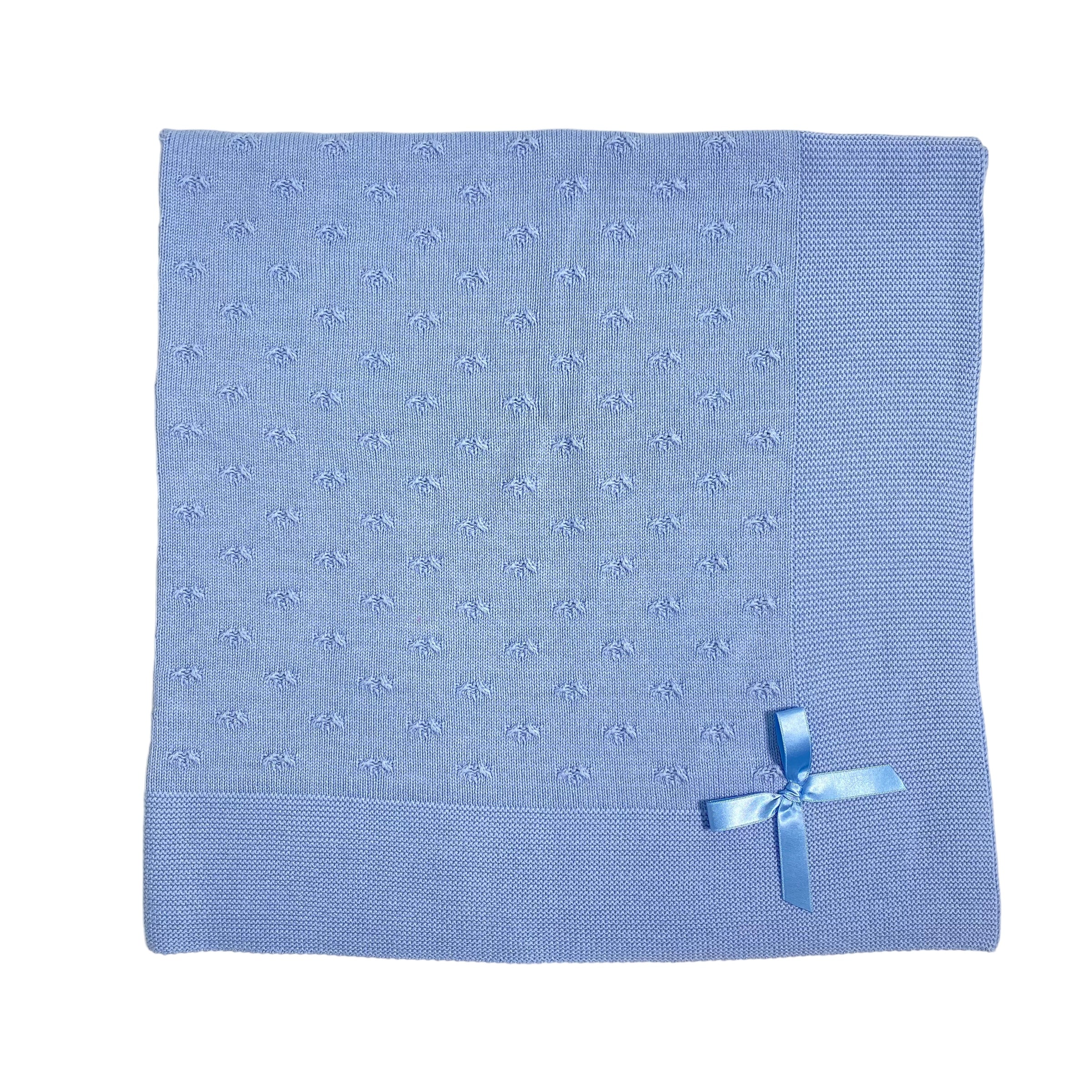 Coperta Scialle In Misto Lana Neonato A&J 194