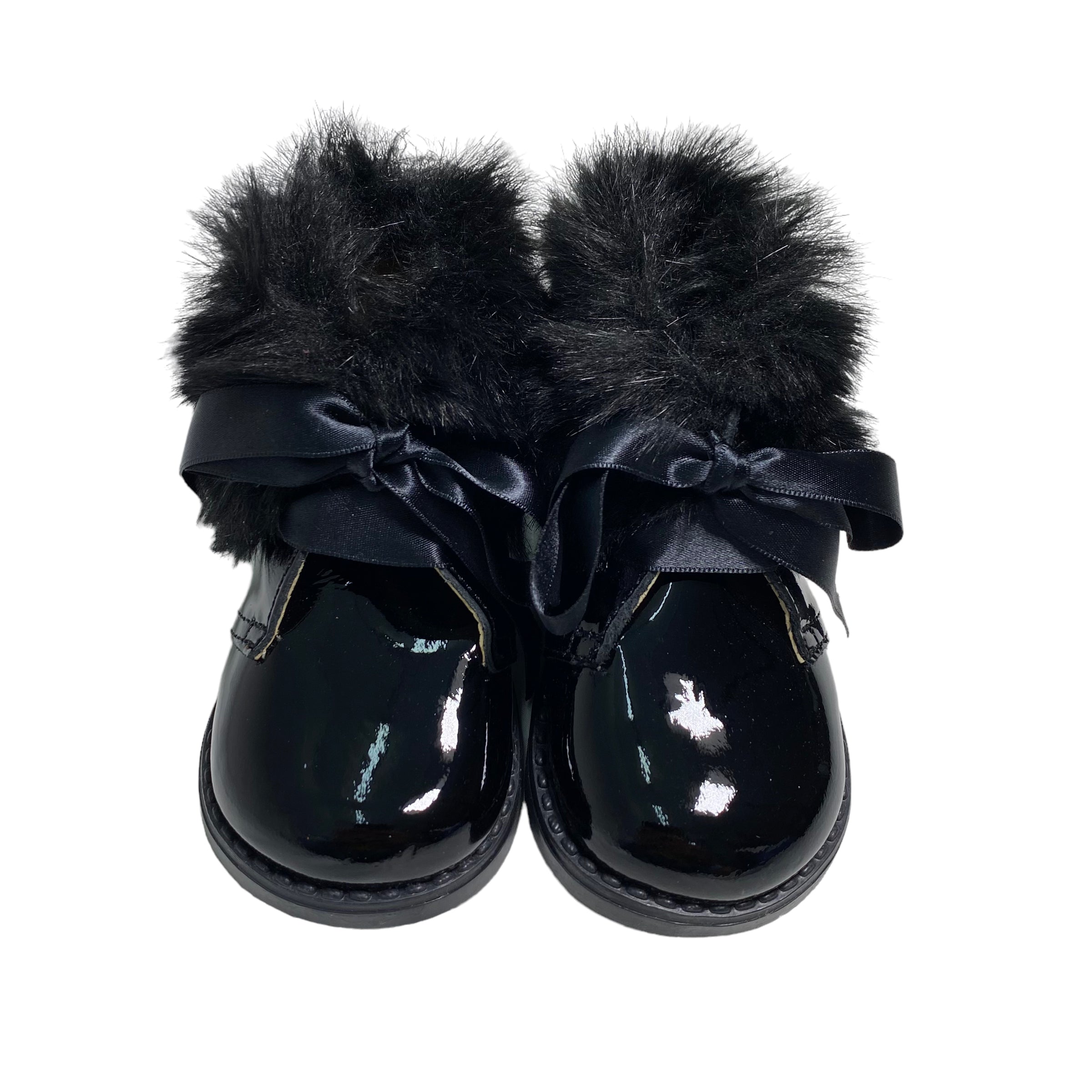 Stivaletti In Vernice Con Pelliccia Bambina RIZITOS B3124