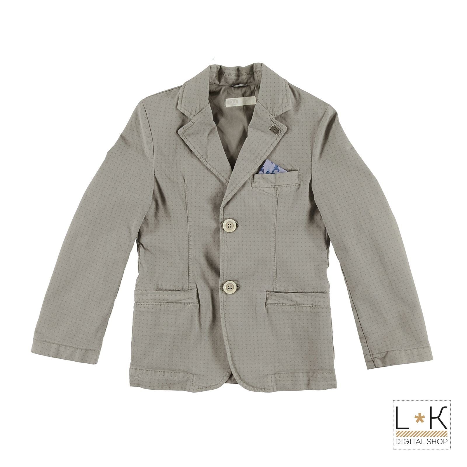 Elegant Jacket with Micro Fantasy Baby Beige Sarabanda S361 L