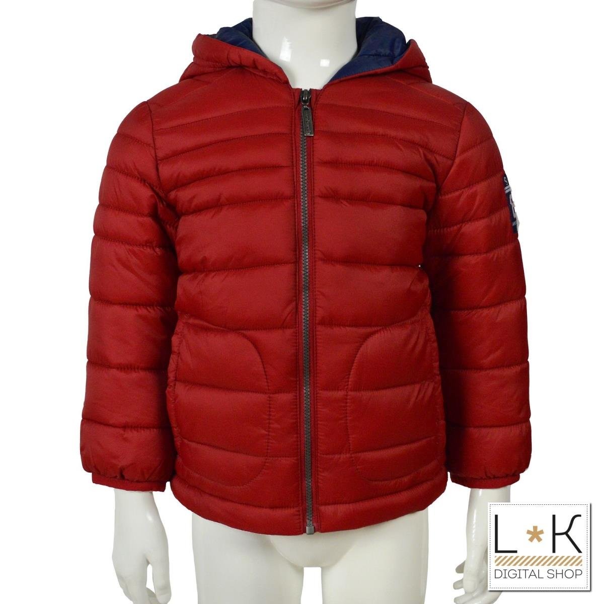 Winter Bomberjacke mit Kapuze Kind Rot Sarabanda