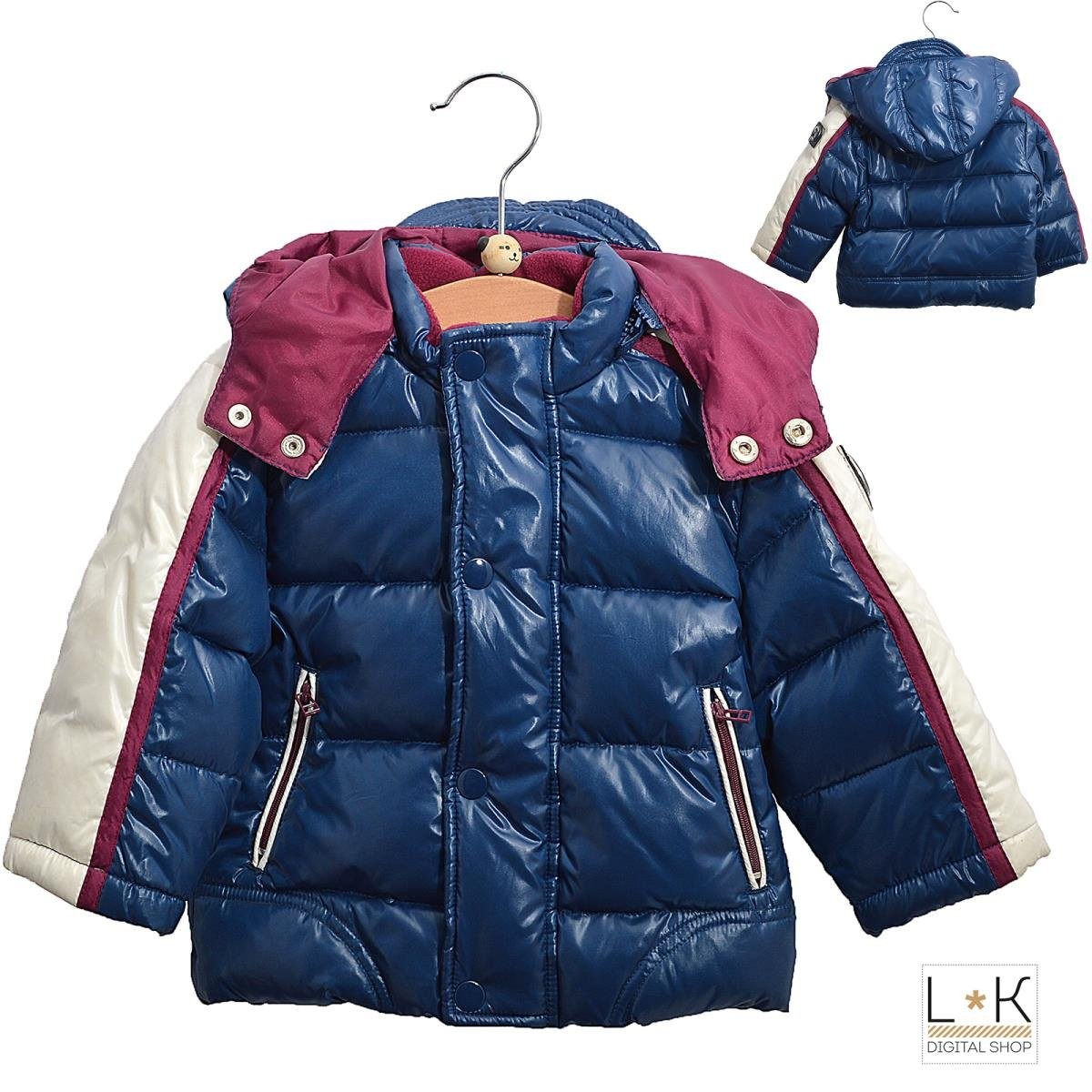 Sarabanda Baby Blue Padded Jacket with Hood D172 Luxu