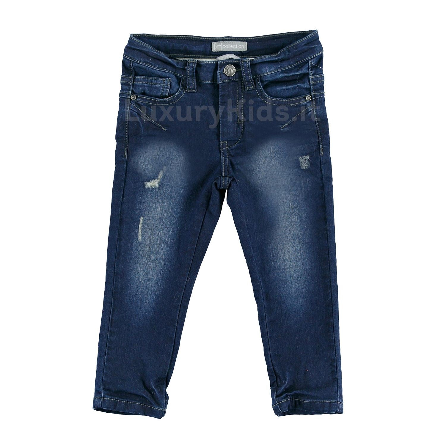 Jeans Model Pockets with Ruptures Denim Child Sarabanda V155 L
