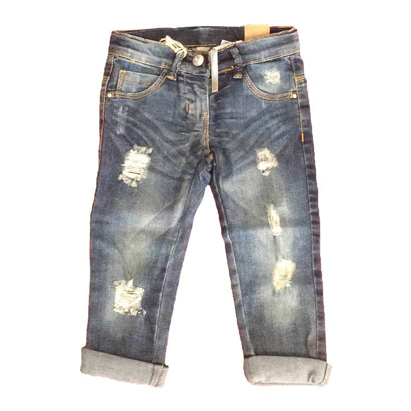 Jeans Slim Effetto Strappato Bambina Sarabanda T222 Luxurykids