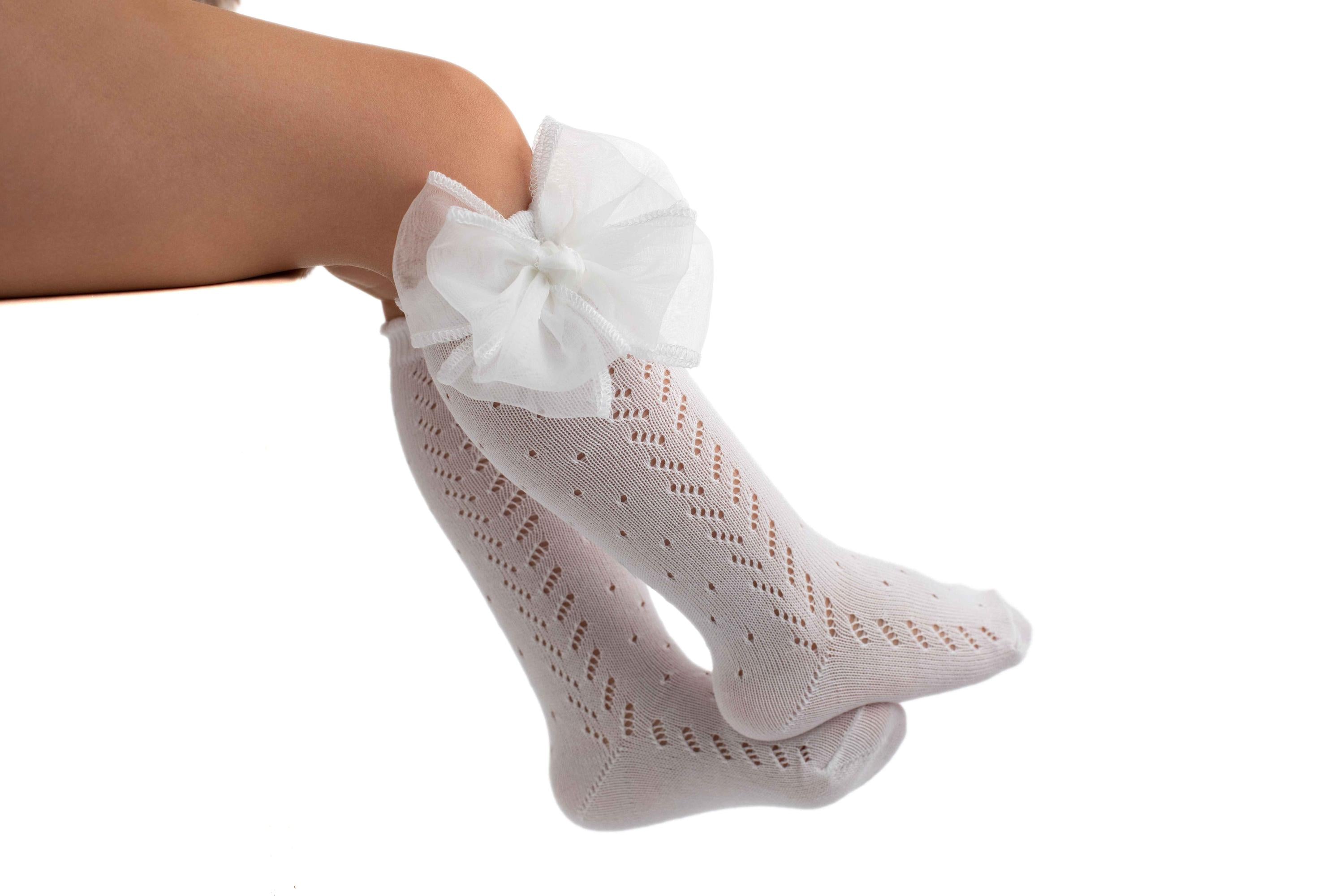 Caviglia Calzini Con Fiocco Bambina Calze Neonata Calza Calzino