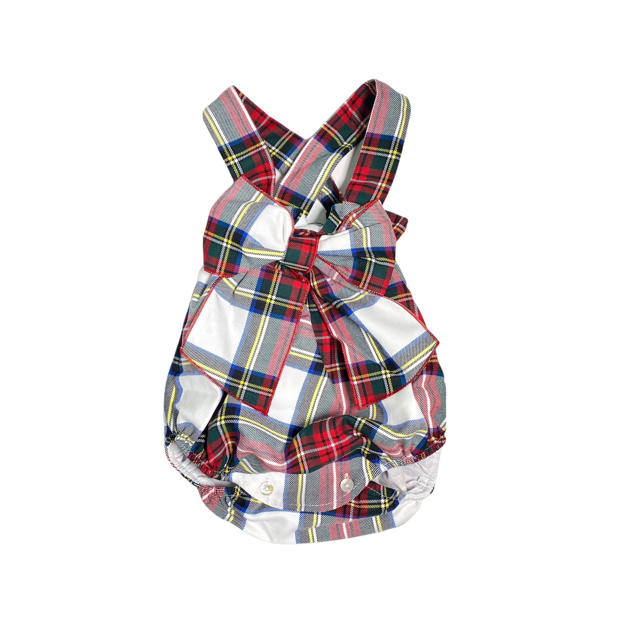 Whole Scottish Strampler mit Schleife Newborn Phi Clothing 21645