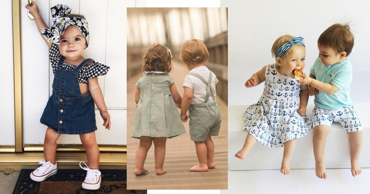 Outfit pasquali per neonati e bambini.