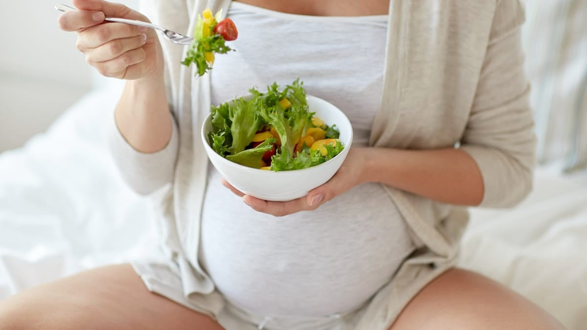Dieta vegetariana in gravidanza.