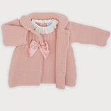 Abito Manica Lunga In Tricot Con Cappottino Neonata SARDON MC163