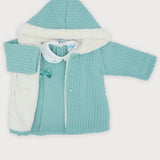 Abito Manica Lunga In Tricot Con Cappottino Neonata SARDON MC190