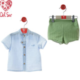 Completo Con Bermuda E Camicia Neonato DEL SUR 0279