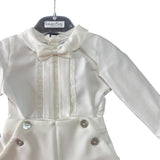 Completo Elegante In Caldo Cotone Con Camicia e Bermuda Neonato PONTO POR PONTO 6631
