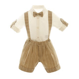 Completo Elegante Con Camicia E Salopette Neonato BUFI M0516A