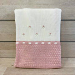 Coperta In Misto Lana Con Ricami Neonata BEBE' MARGO' B011