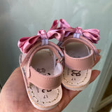 Minorchine Glitter First Steps Sandalen mit Satinschleife für Mädchen INDEX 300G