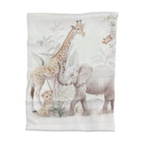 Mussola In Cotone Con Stampa Safari Neonato/a FIRST BABY MUSLINS