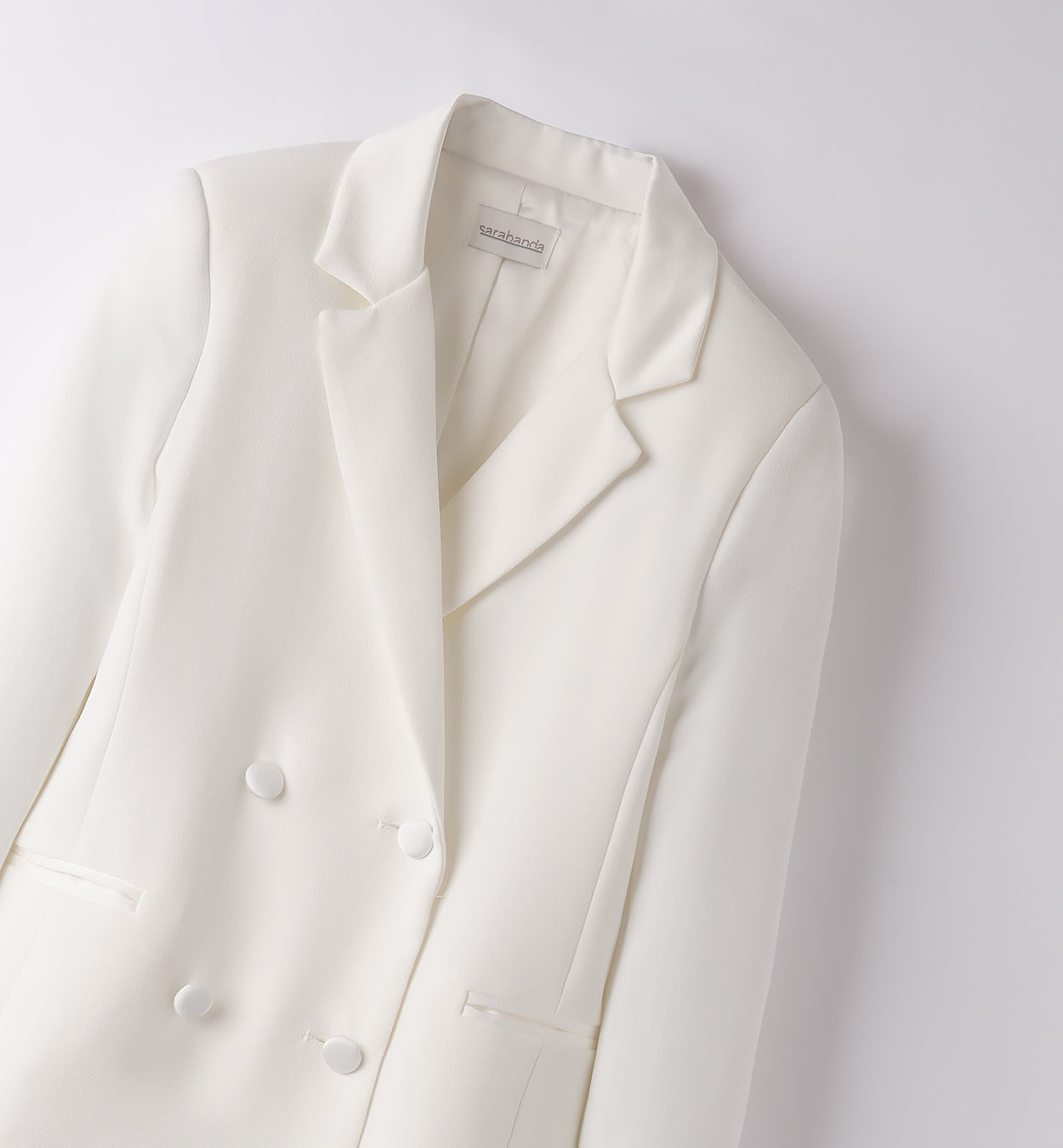 Giacca Elegante Doppiopetto In Crepe Bambina SARABANDA B492