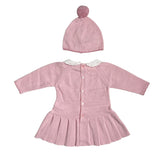 Abito Con Cappello In Misto Cashmire Neonata DR KID DK123