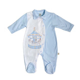 Tutina Intera In Cotone Stampa Carillon Neonato/a FIRST BABY KARUZELA