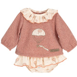 Completo Con Culotte In Caldo Cotone Neonata CALAMARO 11182