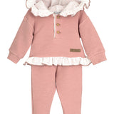 Tuta In Caldo Cotone Con Cappuccio Bambina CALAMARO 11188