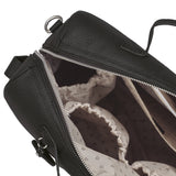 Wickeltasche aus schwarzem Kunstleder Newborn Pasito a Pasito LondonBF