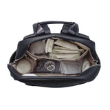 Changing Backpack in Black Faux Leather Newborn Pasito a Pasito LondonZF