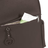 Changing Backpack in Black Faux Leather Newborn Pasito a Pasito LondonZF