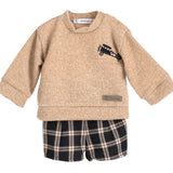 Completo Con Bermuda In Caldo Cotone Neonato CALAMARO 11235