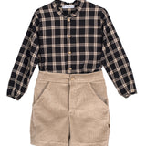 Completo Con Bermuda In Velluto Bambino CALAMARO 11238