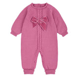 Tutina Intera In Caldo Cotone Con Fiocco In Velluto Neonata CONDOR 55946