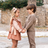 Completo  Gonna Camicia e Gilet  Bambina CALAMARO 11438