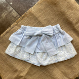 Kurzer Rock Hellblau mit Volants Newborn Phi Clothing 22007