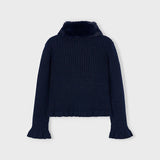 Cardigan Con Colletto In Ecopelliccia Bambina MAYORAL 4311