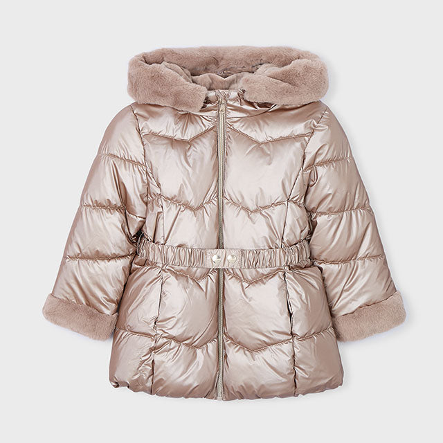 Giaccone Imbottito Mayoral Per Bambine E Ragazze - Colore Acero, 100% Poliestere - Foto 3