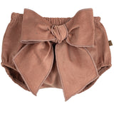 Culotte In Velluto Millerighe Con Fiocco Neonata CALAMARO 16068