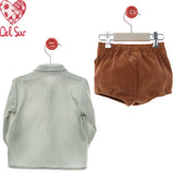 Completo Bermuda E Camicia Con Bretelle Neonato DEL SUR 1874