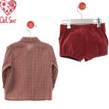 Completo Bermuda E Camicia Con Bretelle Neonato DEL SUR 1875