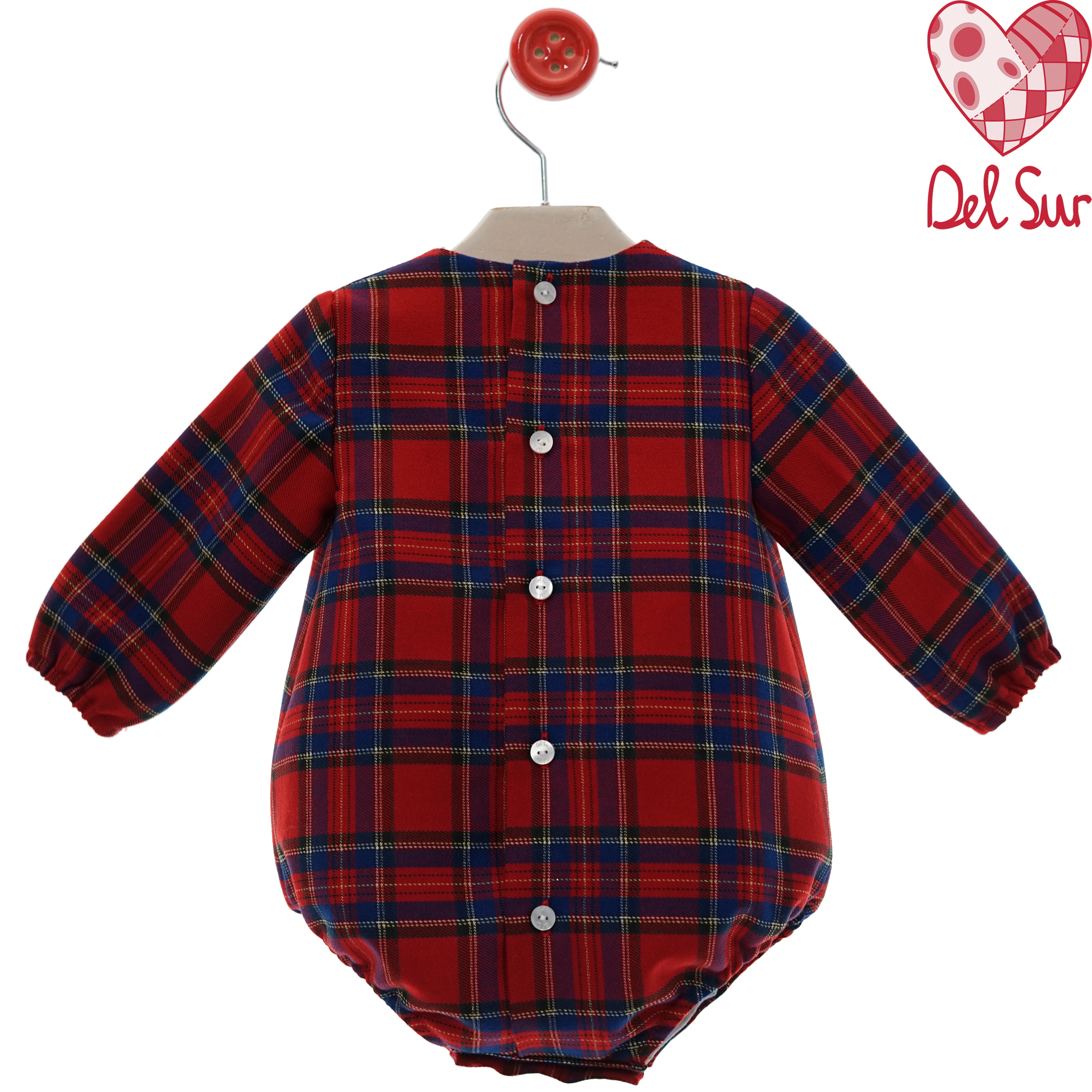 Pagliaccetto In Caldo Cotone Scozzese Neonato/a DEL SUR 1930