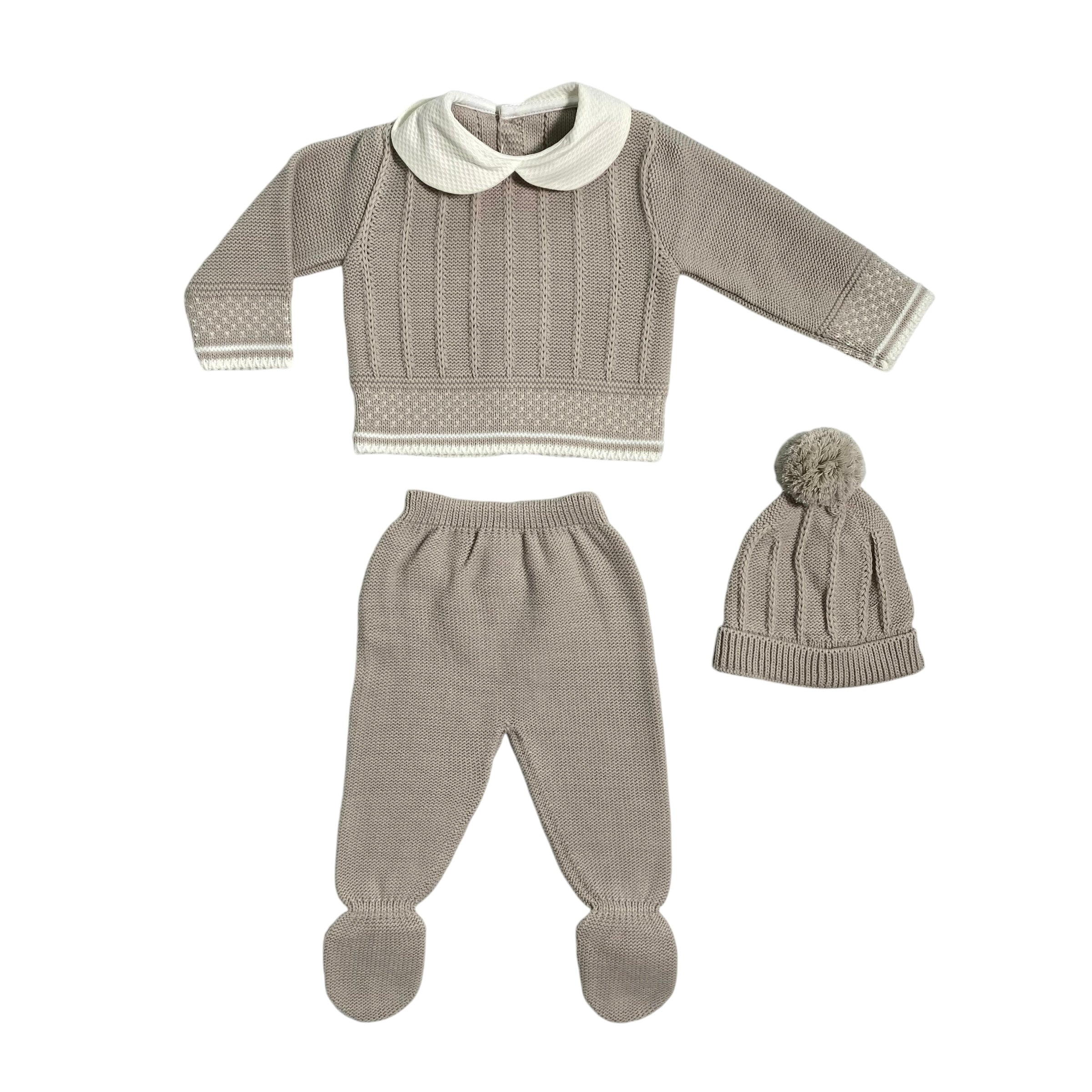 Tutina Spezzata Con Cappello In Tessuto Anallergico Neonato BABY FASHION 520.8T