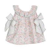 Abito Smanicato Stampato In Cotone Bambina CALAMARO 21325