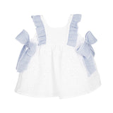 Abito Smanicato In Pizzo San Gallo Bambina CALAMARO 21329