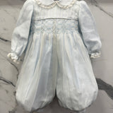 Elegant Baptismal Romper in Silk Newborn / PICCOLA GIUGGIOLA DORA