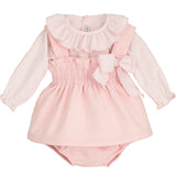 Completo Con Salopette E Camicia In Caldo Cotone Neonata CALAMARO 22091