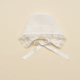 Cuffia Elegante In Tulle Con Pizzo Neonata GRANLEI 233