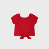 T-Shirt Canale' Con Nodo Bambina MAYORAL 3086