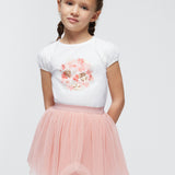 Completo Con Gonna In Tulle E Shirt Bambina MAYORAL 3953